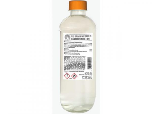 Handdesinfektion Dr.Grimm Wiegands 500ml Flasche